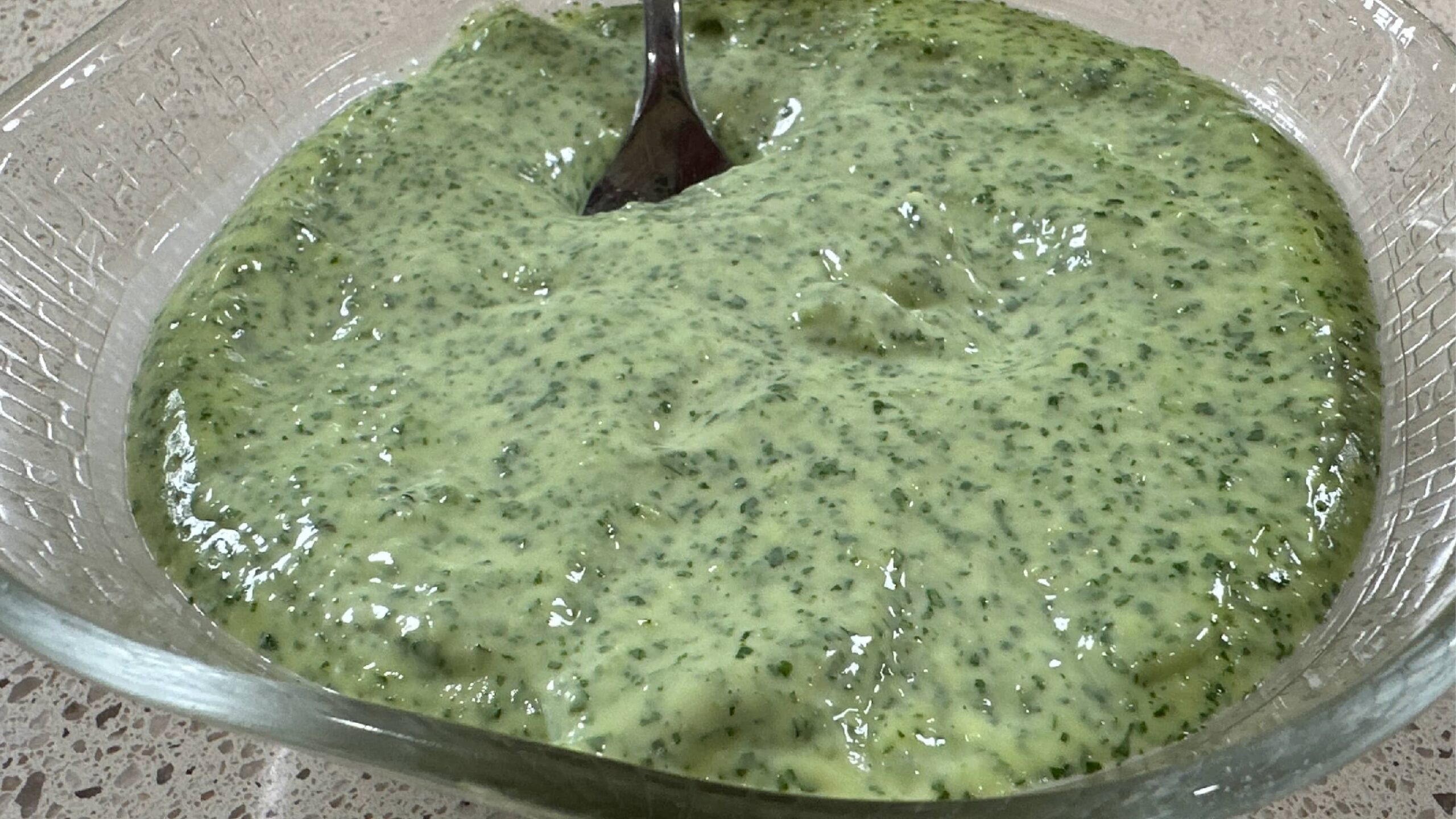 Green Cilantro Dipping Sauce with Mayonnaise